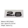 3D Premium 2.4 2.8 3.2 3.6 4.2 4.6 Logo Sticker Tail Bumper Badge Auto Rear Trunk Emblem Accessories