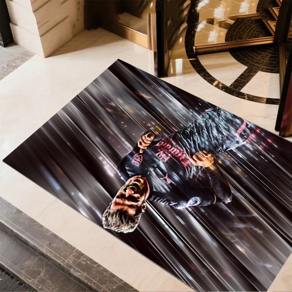 Dynamic Soccer Celebration Floor Rug Office Rug Suitable for Hallway Kitchen Bedrooms Outdoor Anti-slip Rug Anime Office Decor Birthday/Christmas Gift