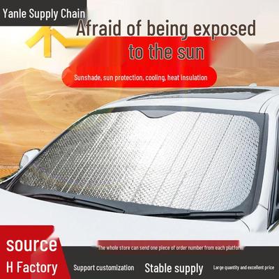 Car Windshield Sunshade Heat Insulation Curtain Sun Visor Cover