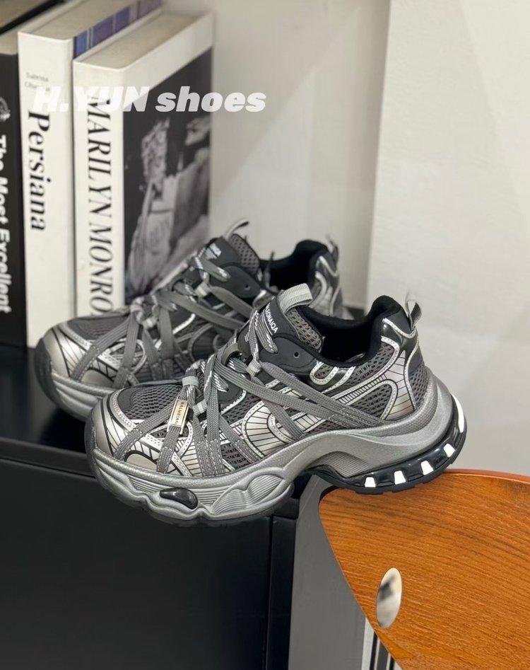 

Breathable mesh strap retro dad shoes women s 2025 new heightening platform sports shoes versatile running casual shoes 40