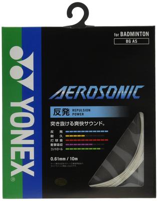 YONEX Badminton Telleri Aerosonic BGAS Beyaz (0.61mm)