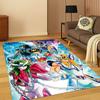 Cartoon Saint Seiya Anime Carpet Rug for Bedroom Living Room Sofa Playroom Doormat Home Decor,Kid Game Area Rug Non-slip Gift