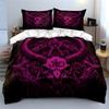 Dark Occult Themed Decoration Set Exquisite Three-Piece Bedding Set Gift For Kids And Adults