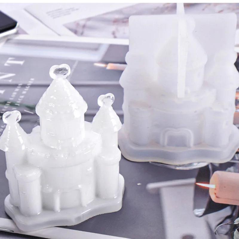 DIY Crystal Epoxy Mold 3D Three-dimensional Castle Silicone Mold Ornament Decoration