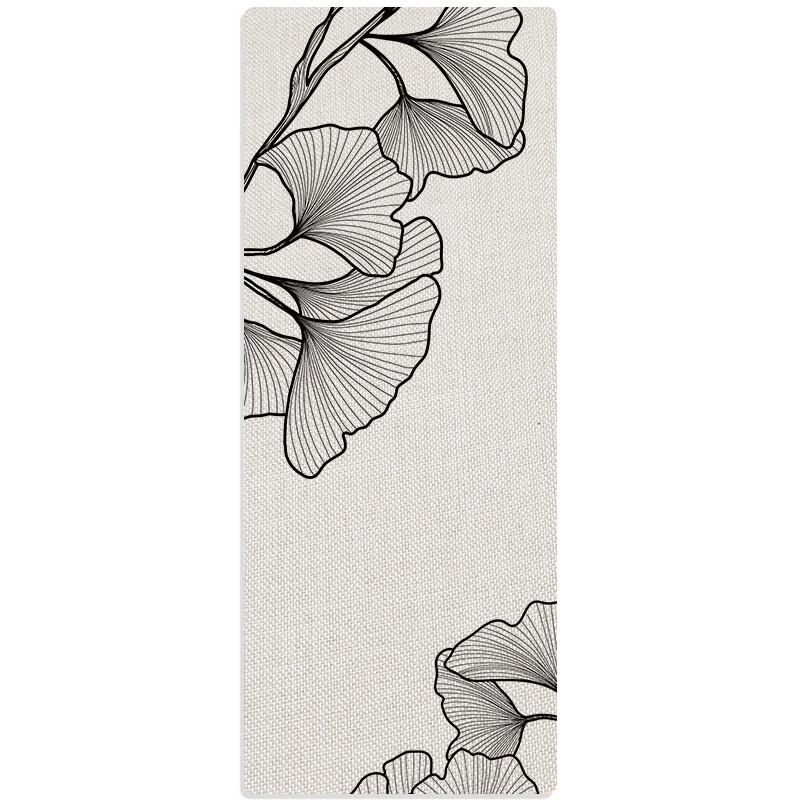 

Ginkgo Pattern Natural Rubber Yoga Mat