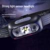 USB Rechargeable LED Headlamp with Wave Sensor - Waterproof for Fishing & Camping