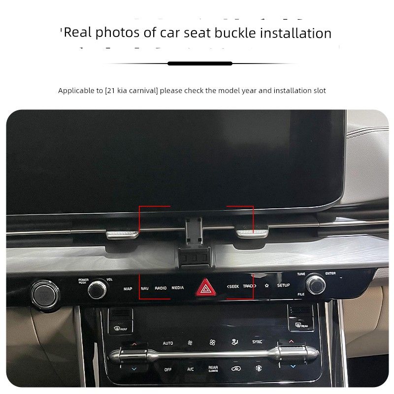 Suitable for 21 Models of Kia Carnival, Special Car-Specific Mobile Phone Holder with Clip-On Base for Navigation Support