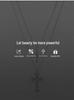 Women's Double Layer Zirconium Cross Pendant Necklace - Titanium Steel Stackable Clavicle & Sweater Chain Accessory