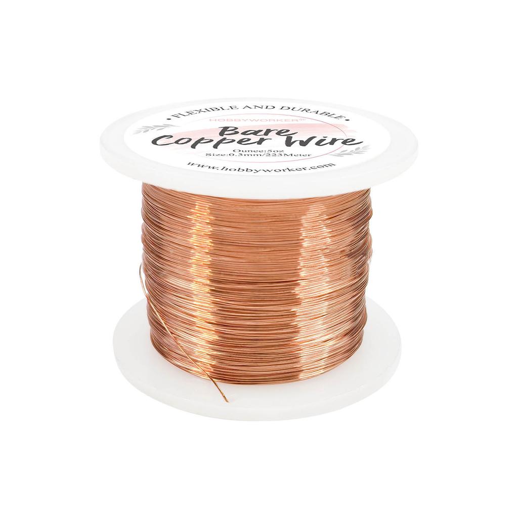 Versatile Copper Wire for Jewelry and Craft Projects Soft and Bendable 0.3mm Beading Cord for DIY Workshop Home Decor