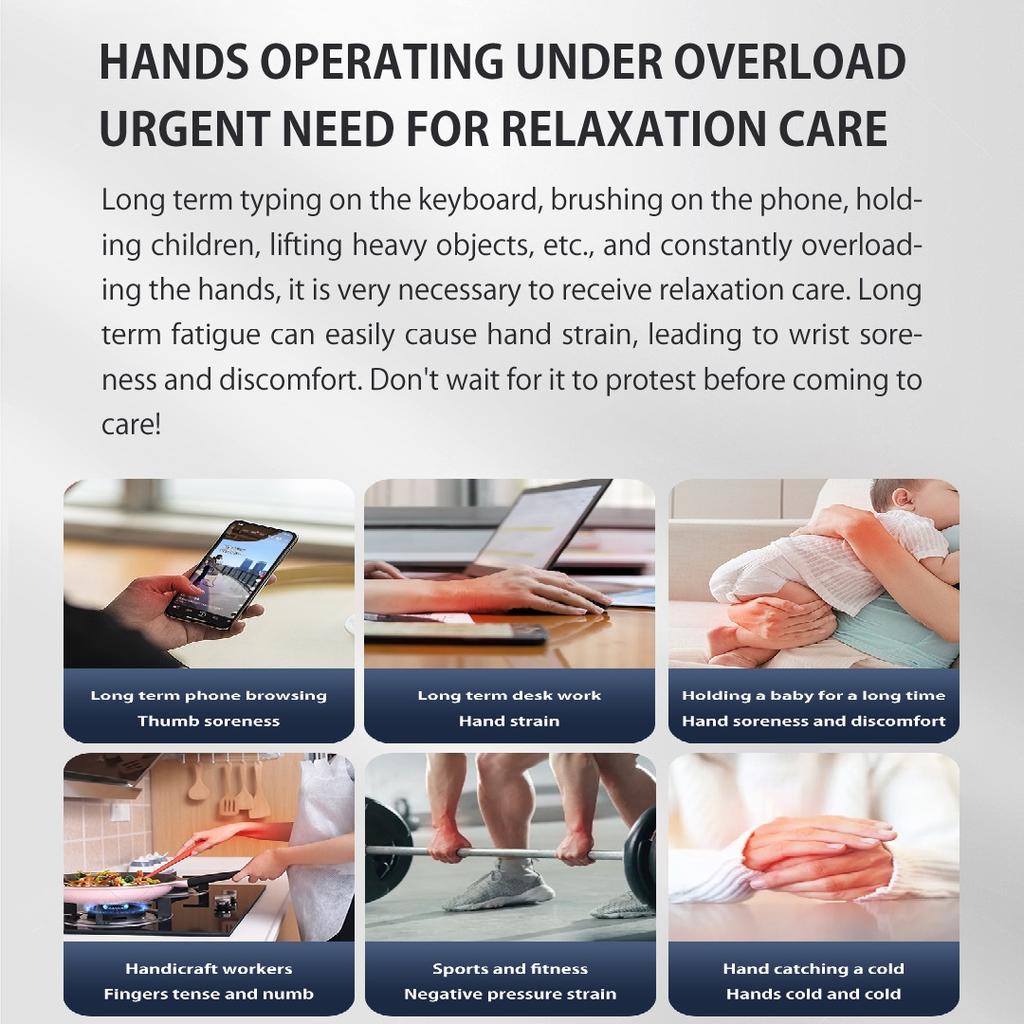 Intelligent Tendon Sheath Hand Heating Wrist Guard, Breathable Hot Compress, Detachable Hand Massage Protector