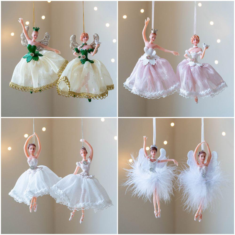 Plüschtiere Weihnachts-Hängedekorationen Mehrfarbige Hängeanhänger Puppe Festivaldekoration