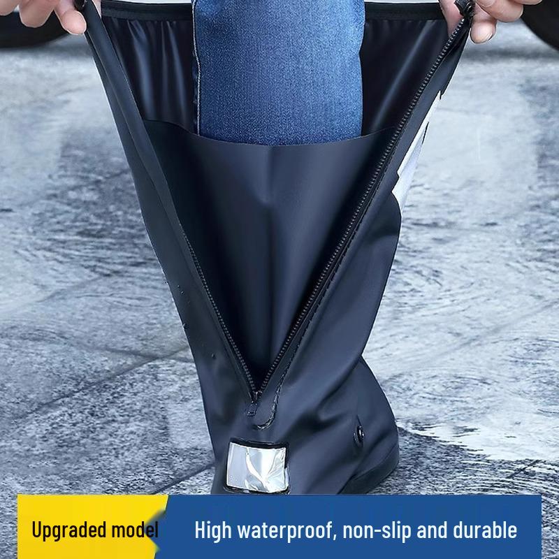 Wasserdichte, winddichte High-Top-Überschuhe - Verdickt, verschleißfest, sanddicht für Outdoor-Radsport und Schneetage