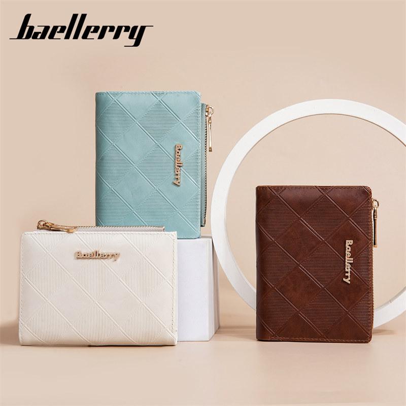 Baellerry Kvinner korte bifold lommebøker kunstskinn mynt veske Mini pengevesker