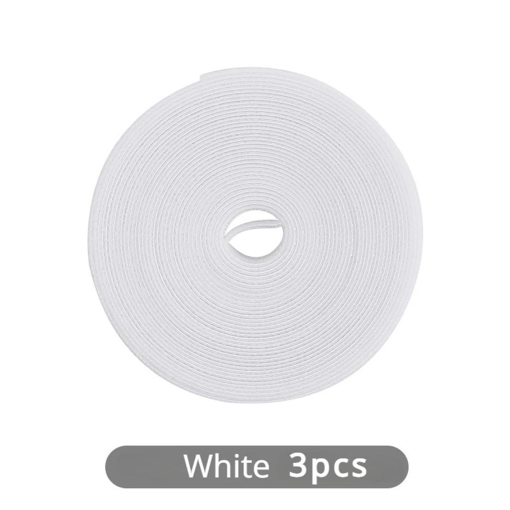 Organizador de cables con cierre de gancho y bucle de 5M, bridas para cables, enrollador de cables, Protector de gestión de Cables USB, bridas para cables de auriculares y ratones