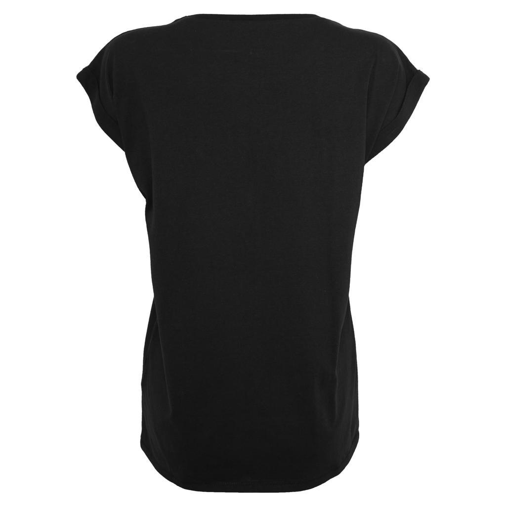 Build Your Brand Womens/Ladies Organic Extended Shoulder T-Shirt