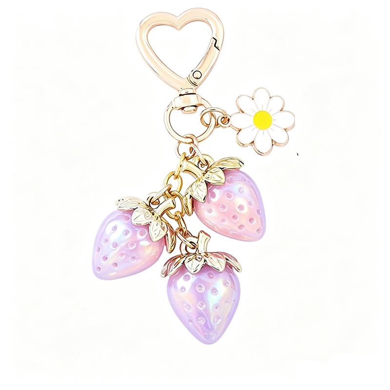 Yogodlns Cute Strawberry Mini Backpack Hanging Handbag Pendant Bag Pendant Bags Accessories