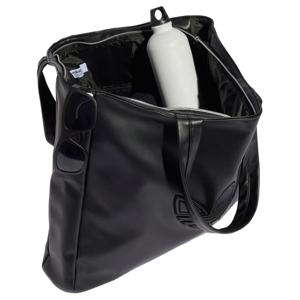 New Adidas Originals Recycled Polyester Tote Bag, Shopping Bag, Handbag Regular Unisex Black IY4058