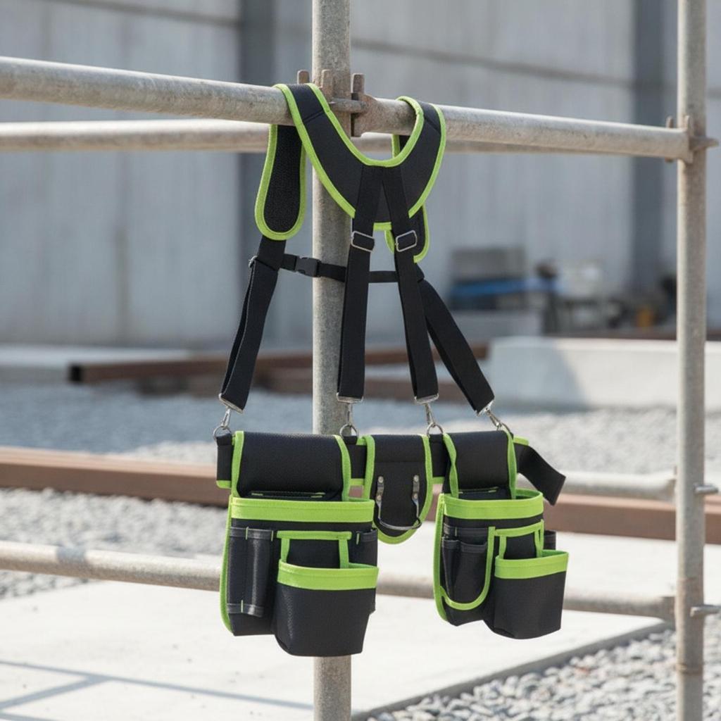 Sac à Outils avec Harnais Ceinture Robuste Bretelles Robustes