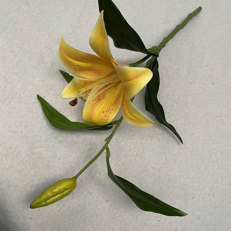 Cloth Realistic 3d Artificial Lilies Fake Flowers For Wedding Decor Home Props