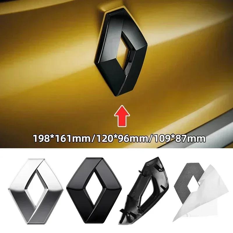3D Logo Badge Car Front Grille Emblem Rear Trunk Sticker For Renault ZOE Austral Kardian Rafale Kangoo Arkana Clio Koleos Megane
