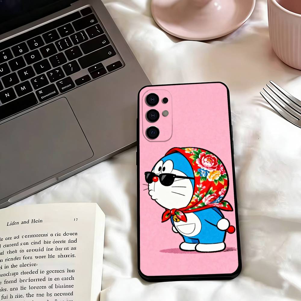 Cute d-Doraemons Cats Poster Phone Case For Samsung S25,S24,S21,S22,S23,S30,Ultra,S20,Plus,Fe,Lite,Note,10,Black Cover