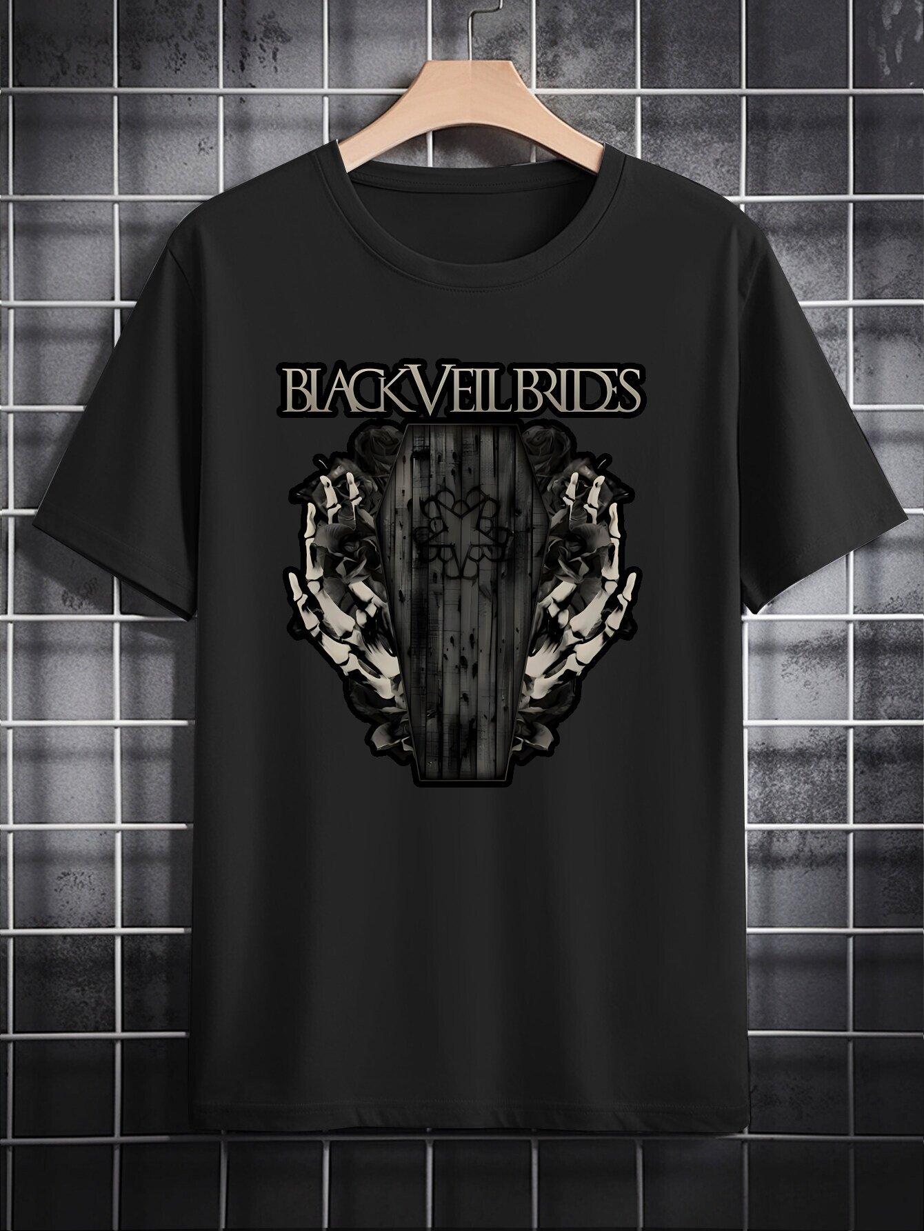 Casual Round Neck T-shirt with Print Pattern S