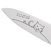 Merpere Cat Santoku and Petty Knife Pair Set (Includes Handy Knife Sharpener with Cat Design)