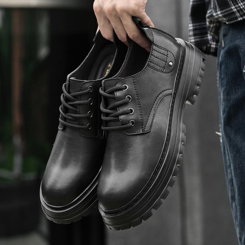 Genuine Leather Men Oxford Shoes Classic Comfy Formal Dress Footwear Soft Soles Outdoor Business Shoe Luxury Lace-Up Dress Shoes