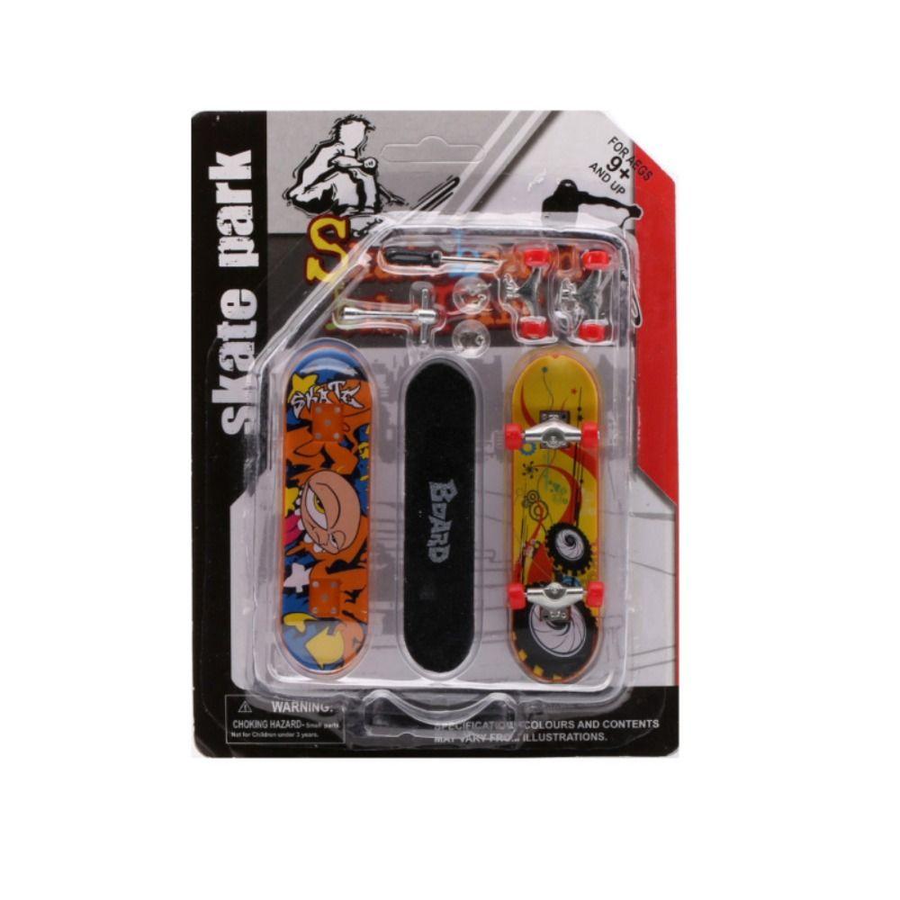 Creative Finger Skateboard Scrub Non-slip Professional Mini Skateboard Toy Finger Skate Board Tabletop Toys