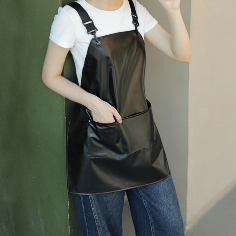 Easy To Clean TPU Kitchen Apron With Waterproof Design Pinny Protections For Chefs And Home Cooks