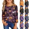 Children's Casual Three-quarter Sleeve Round Neck Top
