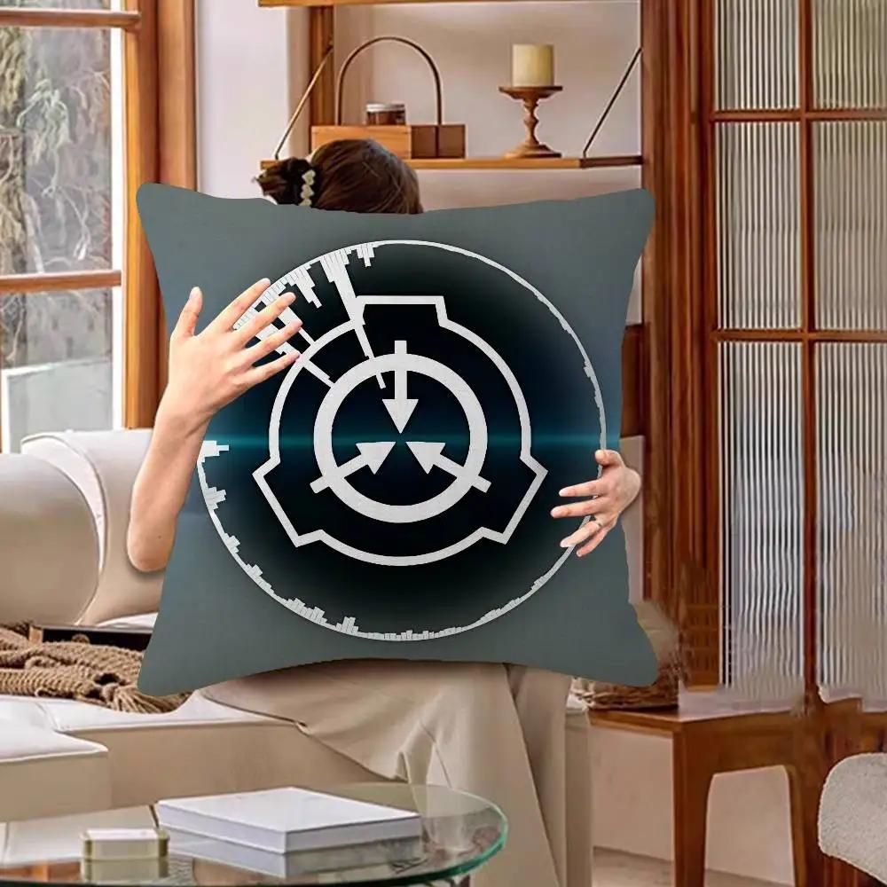 Popular Foundation Scp F-Foundation Game Cushion Cover Pillowcase Upholstery Sofa Throw Pillow Home Decor Pillowcas
