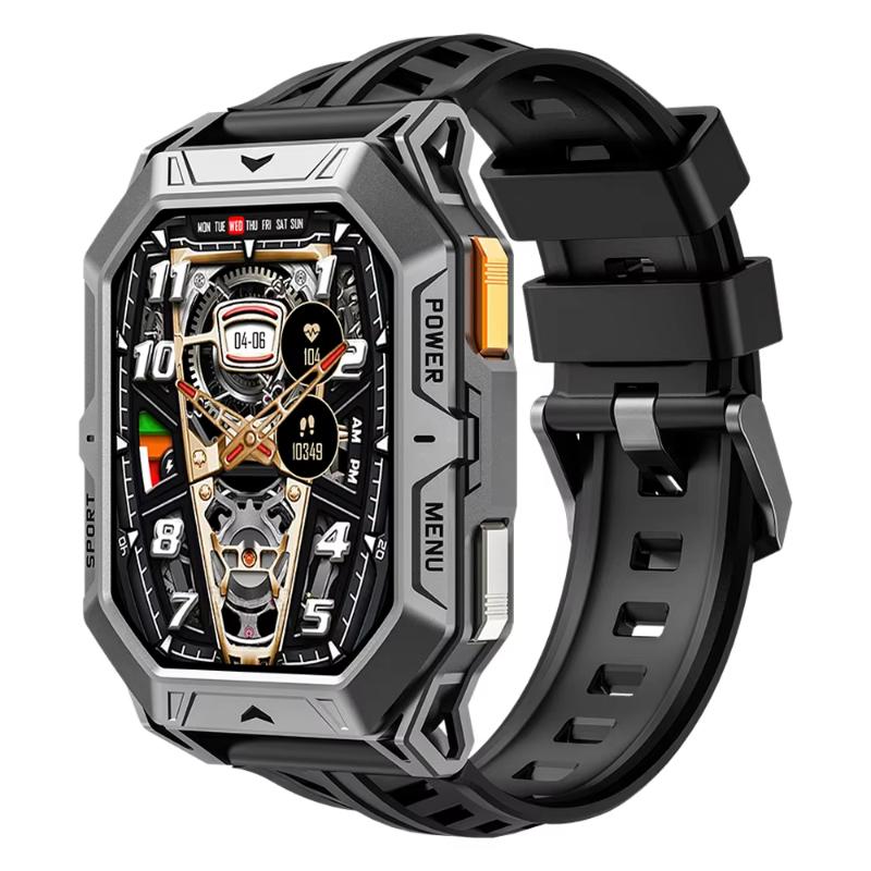

Новий Смарт-годинник 2025 року Акумулятор 1000 мАг 2,13-дюймовий AMOLED-екран Чоловічий годинник Компас Водонепроникність 1 АТМ Bluetooth-дзвінок Спортивний Смарт-годинник чорний