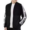 Adidas Logo Stand Collar Long Sleeve Zip Jacket Retro Sports Jacket Men Jacket Black DW7889