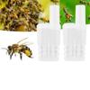 20Pcs Bees Queen Cages Protective Cover Replacement Beekeeping Catcher Plastic Bees Isolator Clip for Indoor Home Outdoor