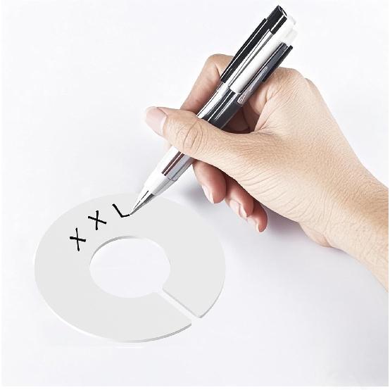 10-Pack Closet Dividers for Hanging Clothes, Durable Plastic Wardrobe Organizers - Perfect for Closet Rods, Clothing Racks & Retail Display