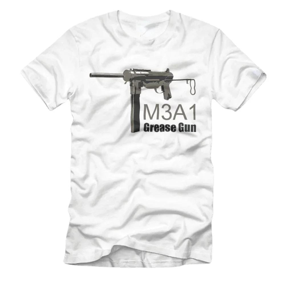 

M3-A1 Grease Gun SMG MPi MP Machine Gun T-Shirt 100% Cotton O-Neck Short Sleeve Summer Casual Mens T-shirt Streetwear - Men s... S разноцветный