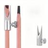 Aluminum Alloy Manual Eyebrow Pencil Sharpener Adjustable Clamp Drawing Tool Beginner Friendly Art Accessory Precise Easy Sharpening