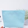 Modern Striped Polyester Toiletry Bag With Breathable Design For Travel And Daily Use