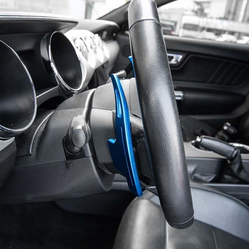 Car Shift Paddles Decorative Cover Stickers Fit For Ford Mustang 2015 Up Aluminum Alloy Interior Accessories