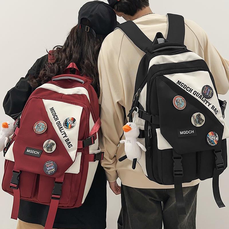 Schoolbags College Students Girls High School Students Burgundy Men Backpacks Junior High School Students Elementary School Students