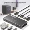 HDMI KVM Switch 2X1 with Remote Control, USB 2.0, 4K/60Hz (YUV 4:2:0)