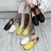 Fashion Women Flats Slip on Loafers Foldable Flats for Women Square Toe Single Shoes Hollow Out Fashion Party Casual Fashion Woman Shoes