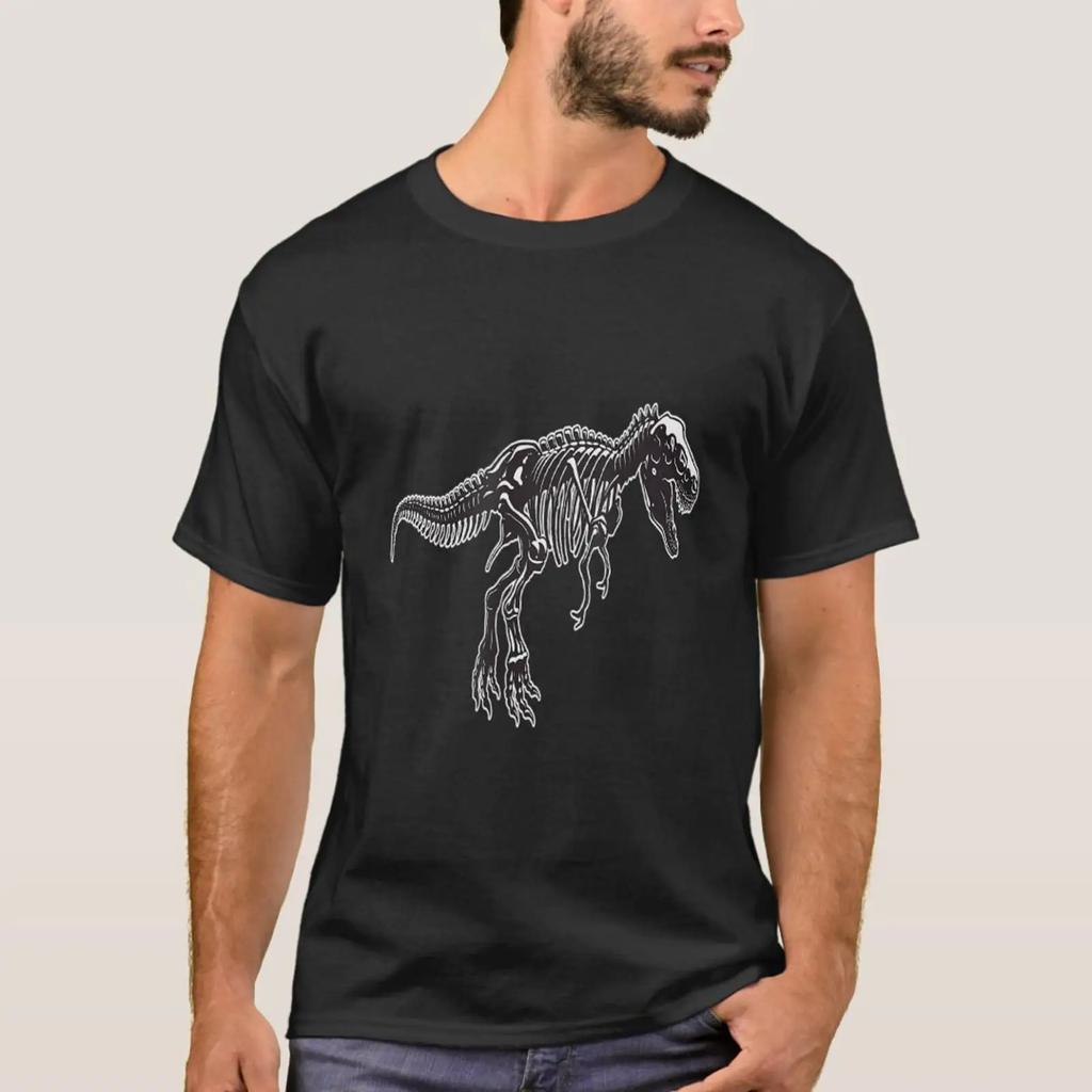 T Rex Skeleton Dinosaurs Bones Shirt Vintage Stretched Designer Clothes Streetwear Casual Unisex Comfortable Fashion
