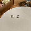 "Korean Simple Fashion Alloy Heart Earrings for Women"