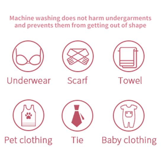 Underwear Laundry Bag Silicone Bra Cleaning Bag Hollow Structure Design Underwear Washing Bag for Home