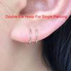 4Pieces Nose Rings Hoops Surgical Steel Double Spiral Nose Ring Left or Right Single Pierced Nose Piercing for Women Men