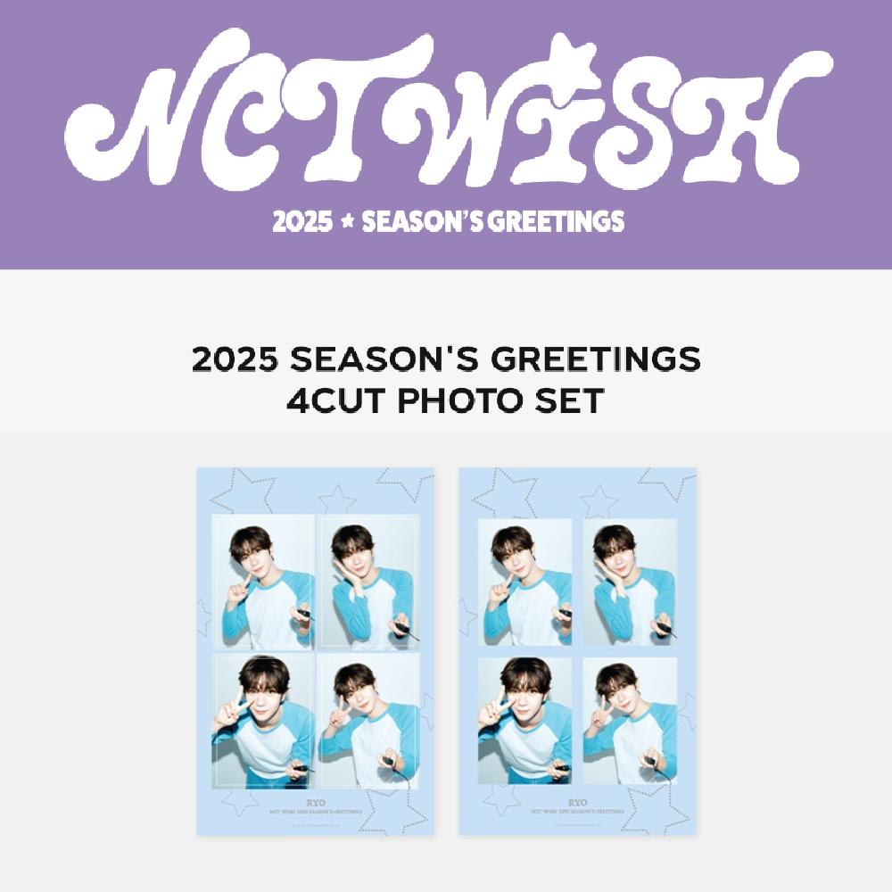 

Предварительный заказ NCT WISH 2025 Сезонные поздравления 4 Вырезанные фотосеты SION