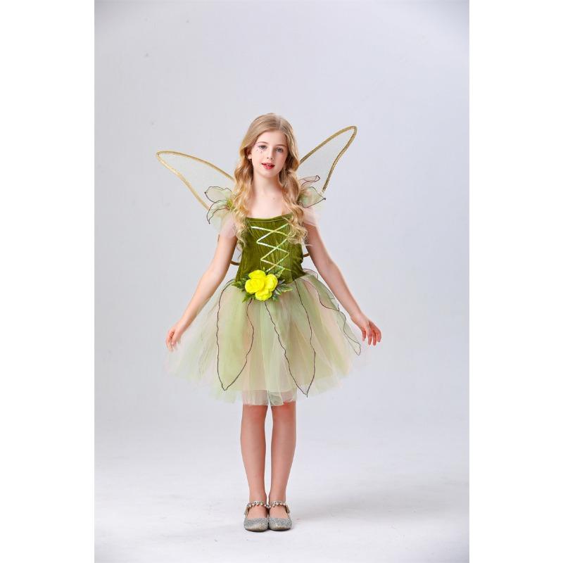 

1 июня детская сценическая одежда, платье принцессы феи цветов, детская сетчатая юбка-пачка эльфа, одежда для сценических выступлений 150cm