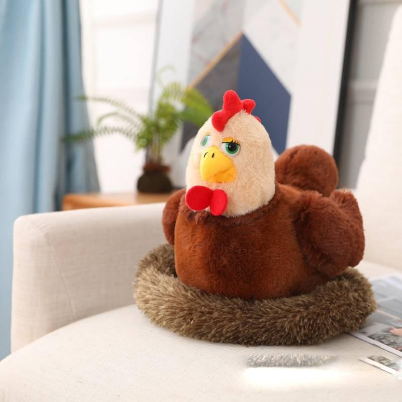 Hen Chicks Plush Stuffed Toy Interactive Education Animal Doll Gift Birthday